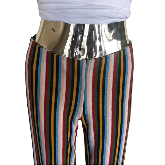 Multicolor Striped Wide Leg Pants Size S - Picture 2 of 7